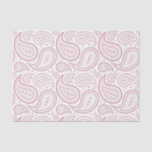 Seda Patrón oscuro de paisley rojo en papel blanco