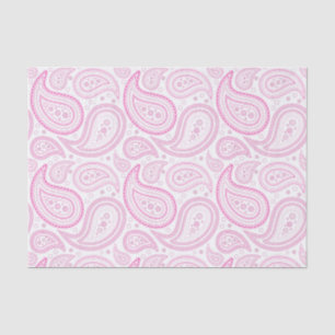 Seda Patrón paisley rosado caliente en papel de tejidos