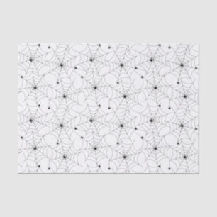 Seda Patrón Web Spider En Papel De Tejido Blanco