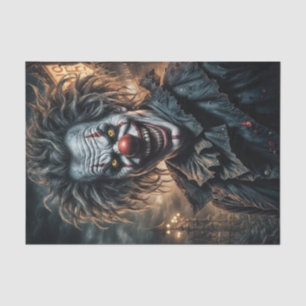 Seda Payaso torpe de carnaval Papel oscuro de descone
