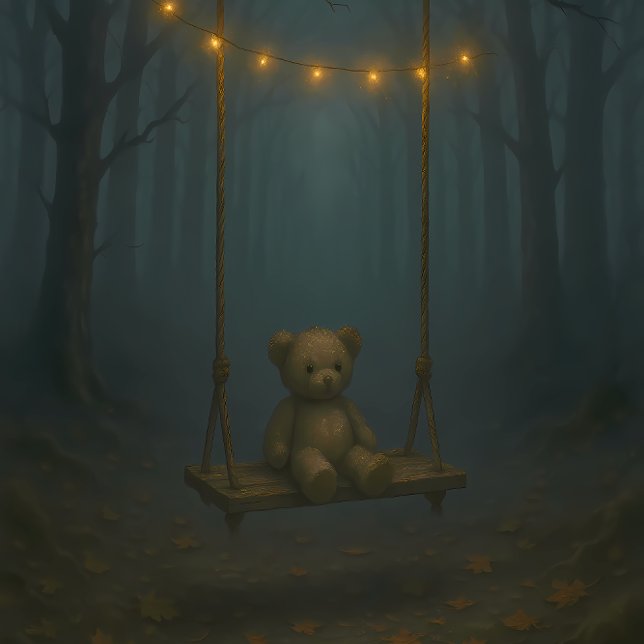 Seda Perdido en la Niebla – Papel de Decoupage con Oso  (Subido por el creador)