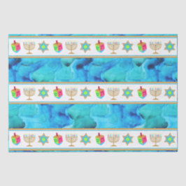 Seda Personalización del papel de tejidos azul de HANUK