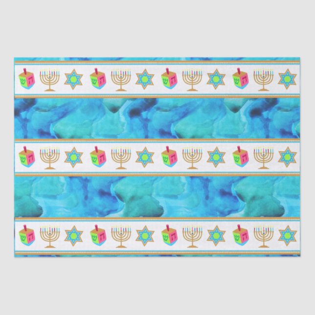 Seda Personalización del papel de tejidos azul de HANUK (Anverso)