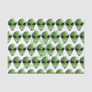 Seda Personalizado de Alien Verde de 10lb Papel de teji