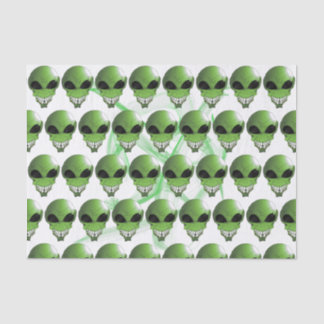 Seda Personalizado de Alien Verde de 10lb Papel de teji