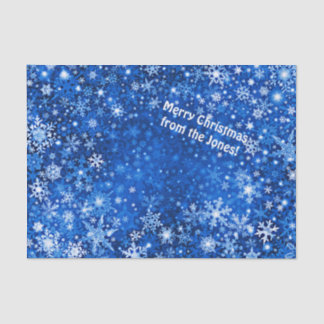 Seda Personalizado Papel de tejidos de nieve en el lago