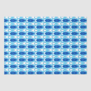 Seda Pescado moderno de mediados del siglo, papel de te