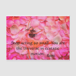 Seda Pétalos de Rosa y papel de tejido de bailarina