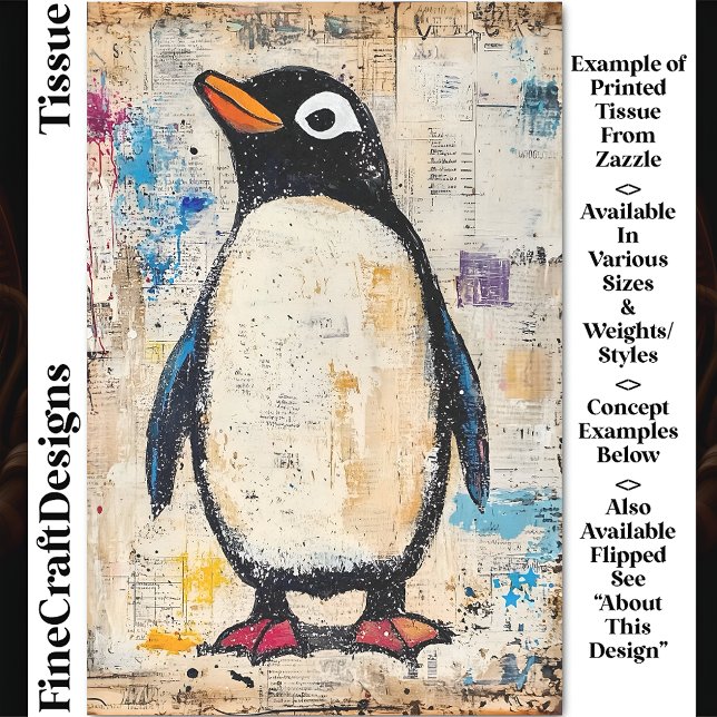 Seda Pingüino Lindo, Collage de Papel Mugriento DJ1L De (Subido por el creador)