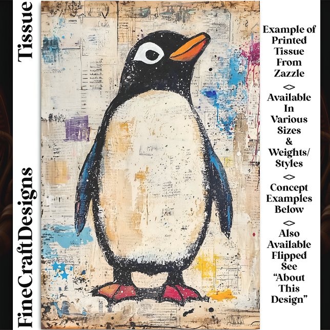 Seda Pingüino Lindo, Collage de Papel Mugriento DJ1R De (Subido por el creador)