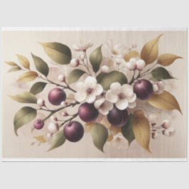 Seda Plumas, Papel Tejido de Descomposición de Flores