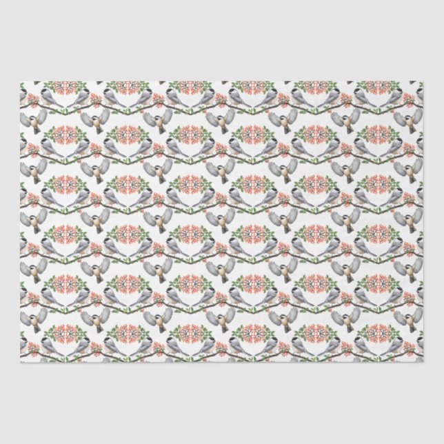 Seda Pollos en papel tapiz de venas rojas (Anverso)