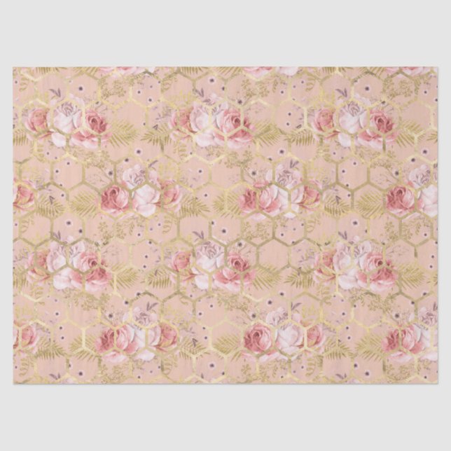 Seda Princess Bee Series Design 5 Papel de tejidos (Anverso)
