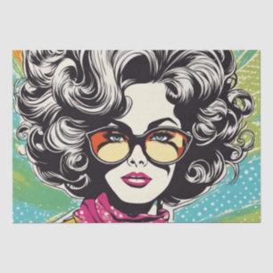 Seda Psicodélico: Papel retro hippie de los años 60