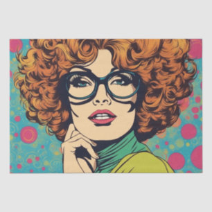 Seda Psicodélico: Papel retro hippie de los años 60