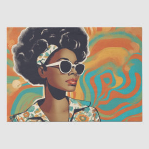 Seda Psicodélico: Papel retro hippie de los años 60