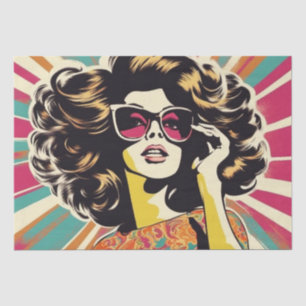 Seda Psicodélico: Papel retro hippie de los años 60