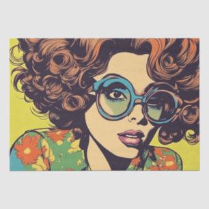 Seda Psicodélico: Papel retro hippie de los años 60
