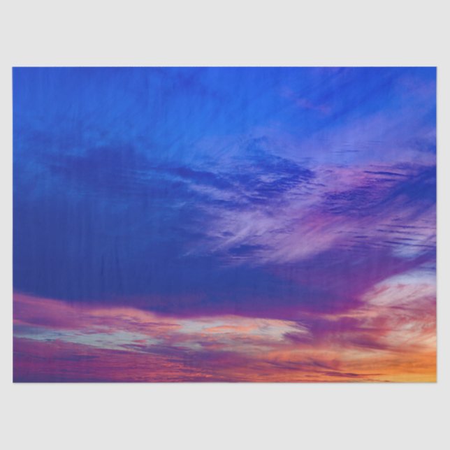 Seda puesta de sol en la playa 3 papel tisular (Anverso)