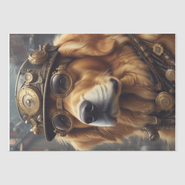 Seda Punk de vapor Papel de recuperación de oro (Anverso)