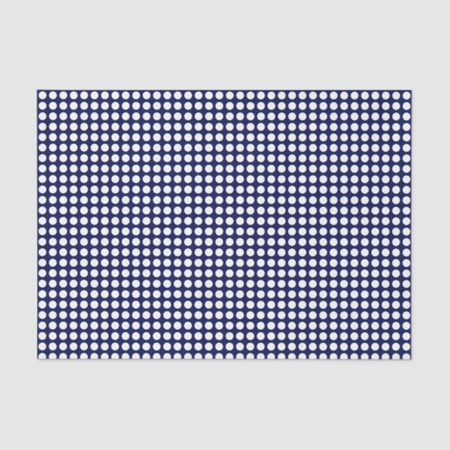 Seda Puntos blancos sobre el papel azul de la marina (Anverso)