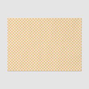 Seda Puntos De Polka Amarillo En Papel De Tejido Crema