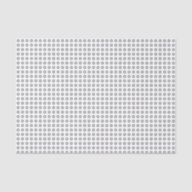 Seda Puntos grises sobre el papel de tejidos blancos (Anverso)