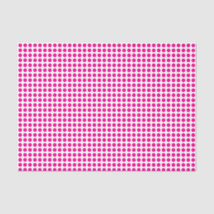 Seda Puntos rosados calientes en papel de tejidos blanc
