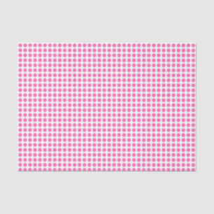 Seda Puntos rosas sobre el papel de tejidos blancos