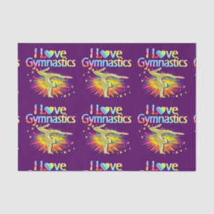 SEDA PURPLE ME ENCANTA EL PAPEL DE GIMNASTICA DE TEJIDO
