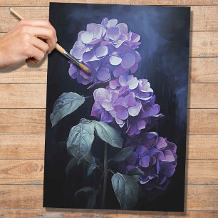 Seda Púrpura Hydrangea 1 Papel de descomposición