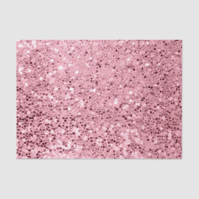 Seda Purpurina de envolver papel tapiz Rosa Gold (Anverso)