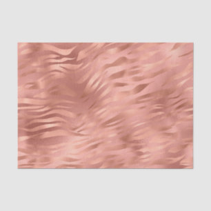 Seda Rayas de tigre de papel de aluminio de oro rosa