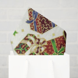 Seda regalo de Navidad Papel de tejido patrón de vacaci