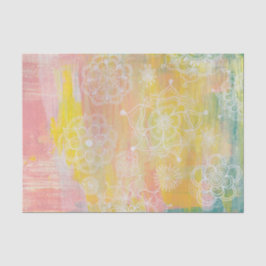 Seda Resumen Artista de medios mixtos Dibujo papel de t