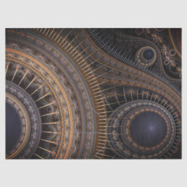 Seda Resumen de engranajes fractales 18 Papel de tejido