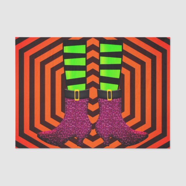 Seda Resumen de papel de té de Halloween (Anverso)