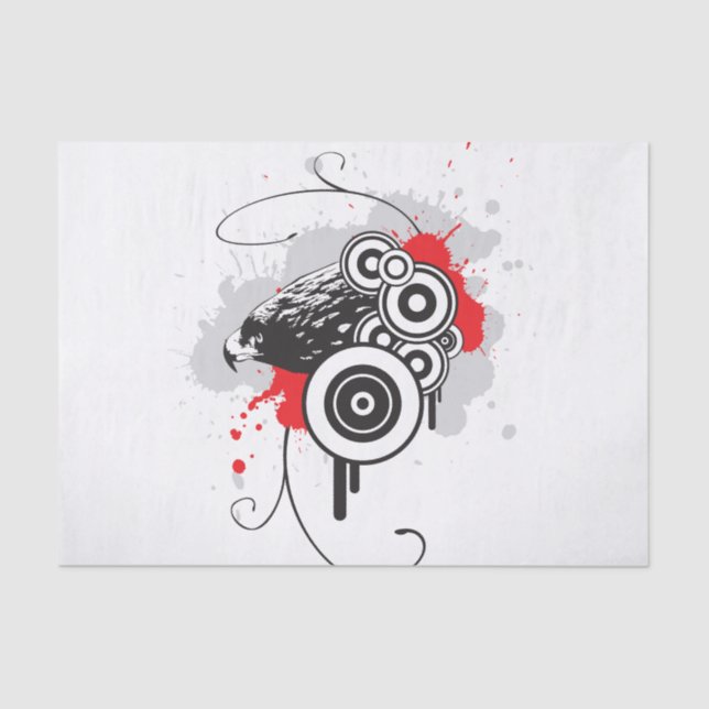 Seda Resumen del papel de los tejidos de águila (Anverso)