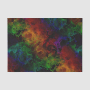 Seda Resumen moderno Papel de tono arcoiris negro