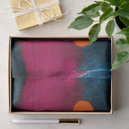 Seda Resumen Papel de regalo de arte pintado