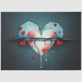 Seda Resumen romántico de papel de tejido gótico