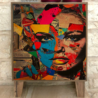 Seda Retro Papel de tono de deshielo de artista pop
