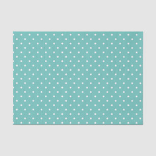 Seda Robins Huevo azul y polka blanco Papel de tejidos