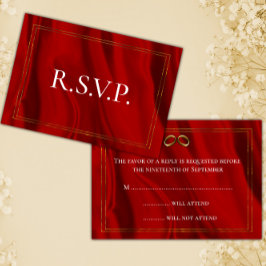 Seda Roja y Boda de Oro RSVP