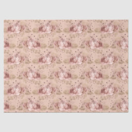 Seda Rosa Gold Bee Series Diseño 8 Papel de tejidos