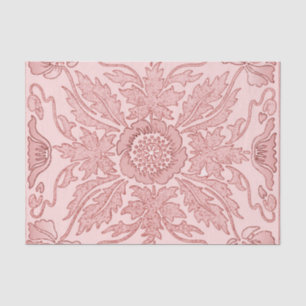 Seda Rosa Polvoriento - Papel de tono Art Nouveau