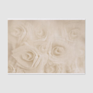 Seda Rosas de Papel Sepia