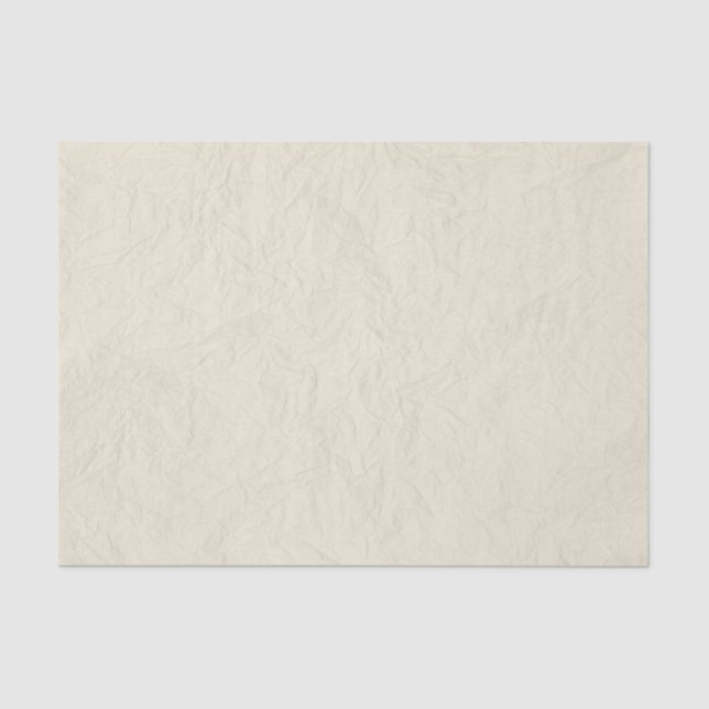 Seda Rústico de papel arrugada navidad en crema (Anverso)