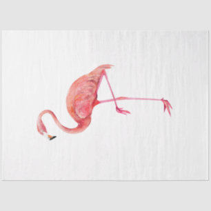 Seda Serie de Aves Tropicales: Papel tisú de flamenco