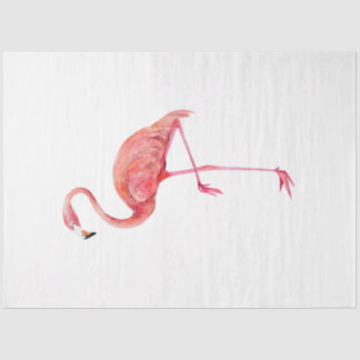 Seda Serie de Aves Tropicales: Papel tisú de flamenco